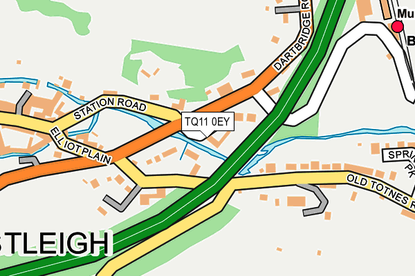 TQ11 0EY map - OS OpenMap – Local (Ordnance Survey) TQ11 0EY map - OS OpenMap – Local (Ordnance Survey)
