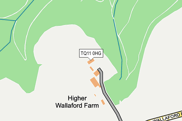 TQ11 0HG map - OS OpenMap – Local (Ordnance Survey)