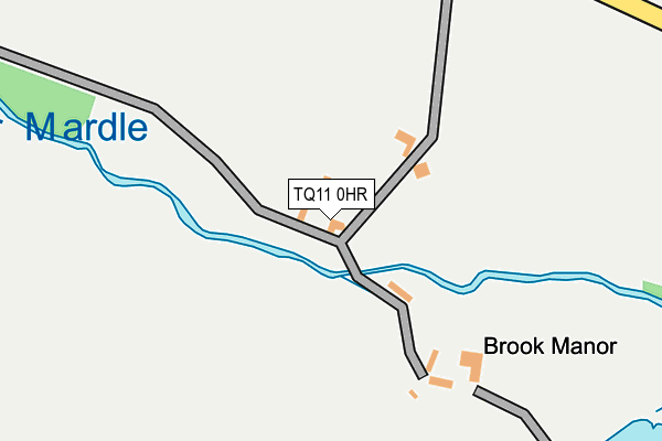 TQ11 0HR map - OS OpenMap – Local (Ordnance Survey)
