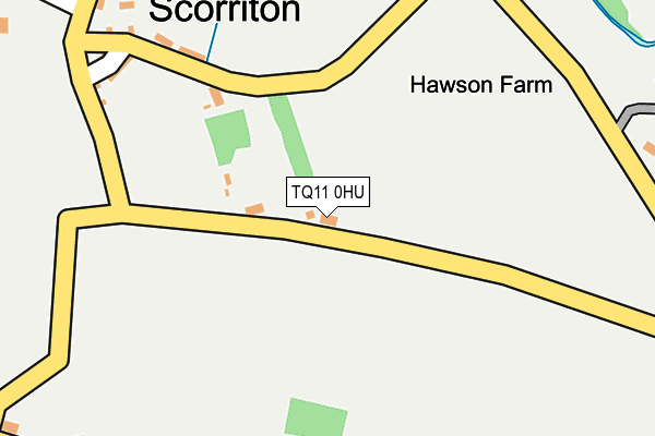 TQ11 0HU map - OS OpenMap – Local (Ordnance Survey) TQ11 0HU map - OS OpenMap – Local (Ordnance Survey)