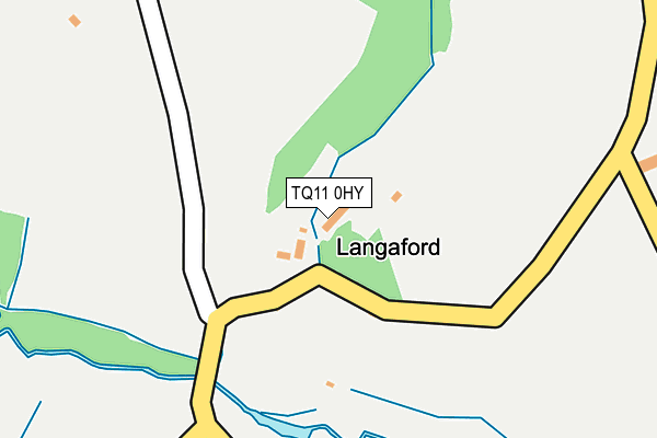 TQ11 0HY map - OS OpenMap – Local (Ordnance Survey) TQ11 0HY map - OS OpenMap – Local (Ordnance Survey)
