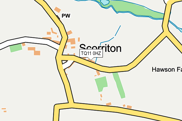 TQ11 0HZ map - OS OpenMap – Local (Ordnance Survey) TQ11 0HZ map - OS OpenMap – Local (Ordnance Survey)