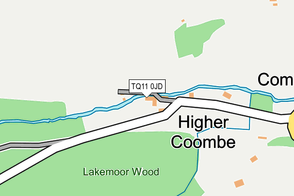 TQ11 0JD map - OS OpenMap – Local (Ordnance Survey) TQ11 0JD map - OS OpenMap – Local (Ordnance Survey)