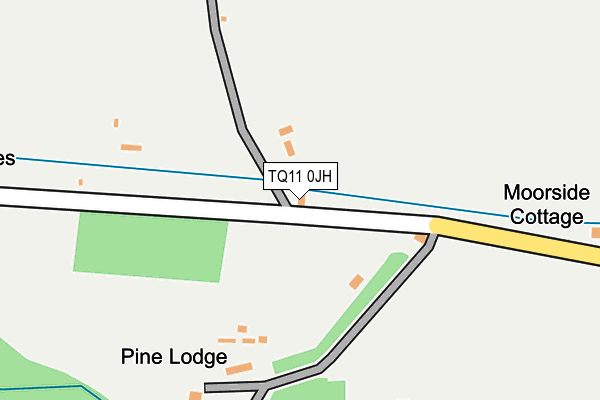 TQ11 0JH map - OS OpenMap – Local (Ordnance Survey) TQ11 0JH map - OS OpenMap – Local (Ordnance Survey)