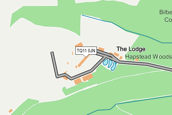 TQ11 0JN map - OS OpenMap – Local (Ordnance Survey) TQ11 0JN map - OS OpenMap – Local (Ordnance Survey)