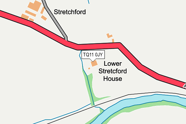 TQ11 0JY map - OS OpenMap – Local (Ordnance Survey)