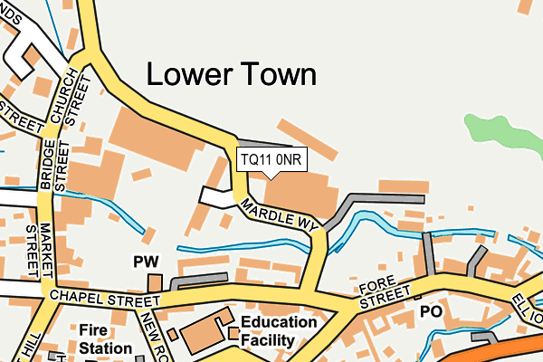 TQ11 0NR map - OS OpenMap – Local (Ordnance Survey) TQ11 0NR map - OS OpenMap – Local (Ordnance Survey)
