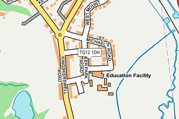 TQ12 1DH map - OS OpenMap – Local (Ordnance Survey) TQ12 1DH map - OS OpenMap – Local (Ordnance Survey)