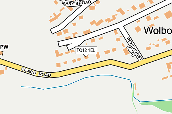 TQ12 1EL map - OS OpenMap – Local (Ordnance Survey) TQ12 1EL map - OS OpenMap – Local (Ordnance Survey)