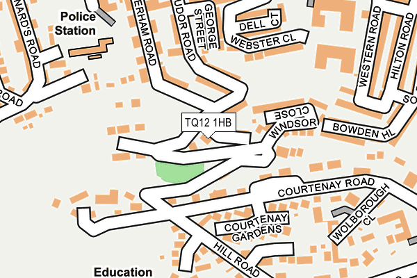 TQ12 1HB map - OS OpenMap – Local (Ordnance Survey) TQ12 1HB map - OS OpenMap – Local (Ordnance Survey)
