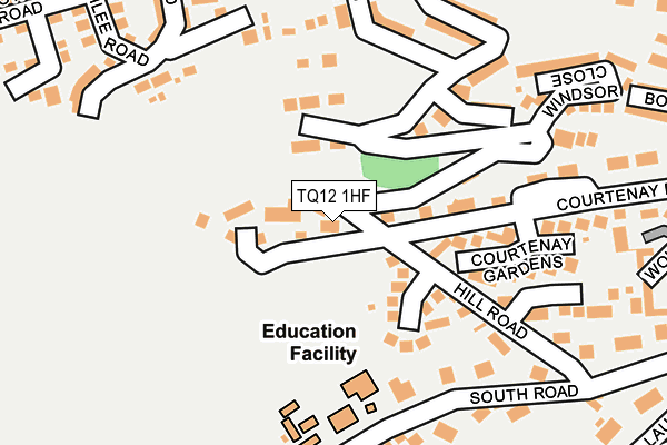 TQ12 1HF map - OS OpenMap – Local (Ordnance Survey) TQ12 1HF map - OS OpenMap – Local (Ordnance Survey)