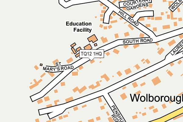 TQ12 1HQ map - OS OpenMap – Local (Ordnance Survey) TQ12 1HQ map - OS OpenMap – Local (Ordnance Survey)