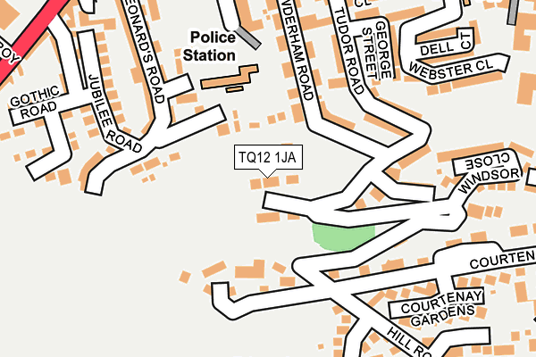 TQ12 1JA map - OS OpenMap – Local (Ordnance Survey) TQ12 1JA map - OS OpenMap – Local (Ordnance Survey)