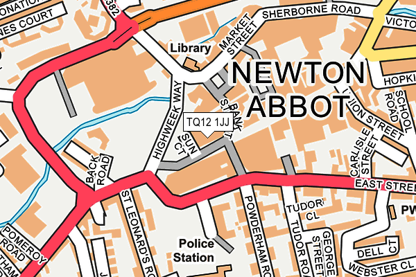 TQ12 1JJ map - OS OpenMap – Local (Ordnance Survey)