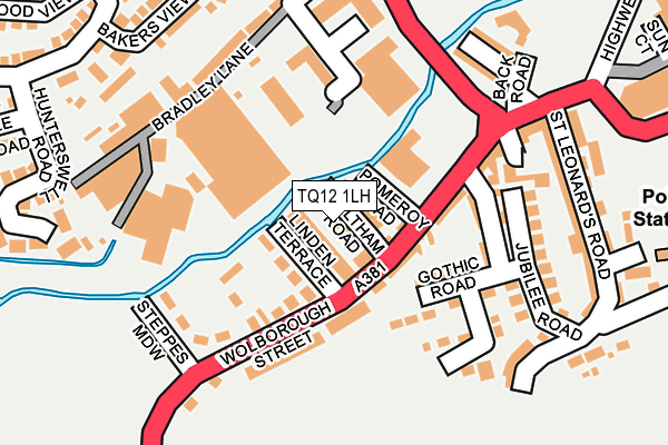 TQ12 1LH map - OS OpenMap – Local (Ordnance Survey) TQ12 1LH map - OS OpenMap – Local (Ordnance Survey)
