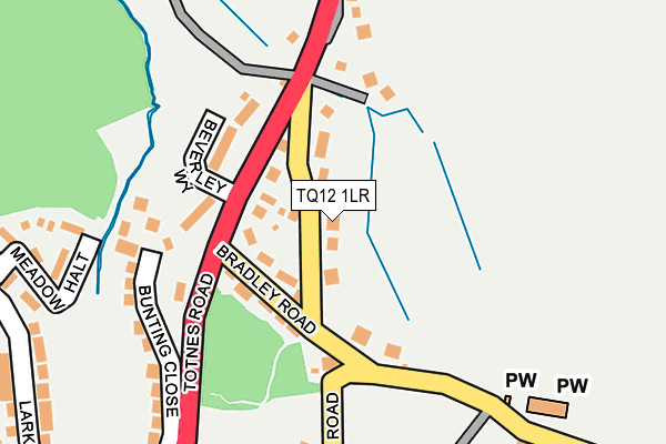 TQ12 1LR map - OS OpenMap – Local (Ordnance Survey) TQ12 1LR map - OS OpenMap – Local (Ordnance Survey)