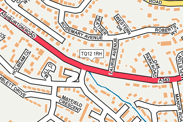 TQ12 1RH map - OS OpenMap – Local (Ordnance Survey) TQ12 1RH map - OS OpenMap – Local (Ordnance Survey)