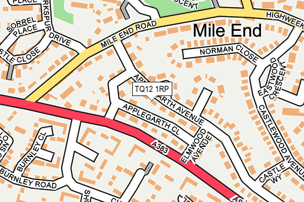 TQ12 1RP map - OS OpenMap – Local (Ordnance Survey) TQ12 1RP map - OS OpenMap – Local (Ordnance Survey)
