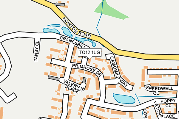 TQ12 1UG map - OS OpenMap – Local (Ordnance Survey) TQ12 1UG map - OS OpenMap – Local (Ordnance Survey)