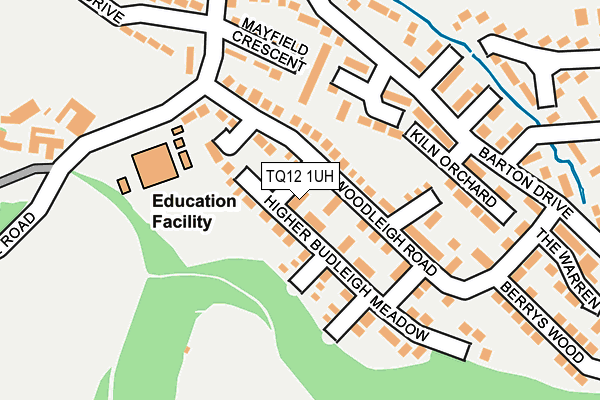TQ12 1UH map - OS OpenMap – Local (Ordnance Survey) TQ12 1UH map - OS OpenMap – Local (Ordnance Survey)