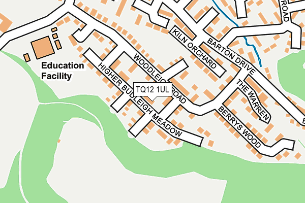 TQ12 1UL map - OS OpenMap – Local (Ordnance Survey) TQ12 1UL map - OS OpenMap – Local (Ordnance Survey)