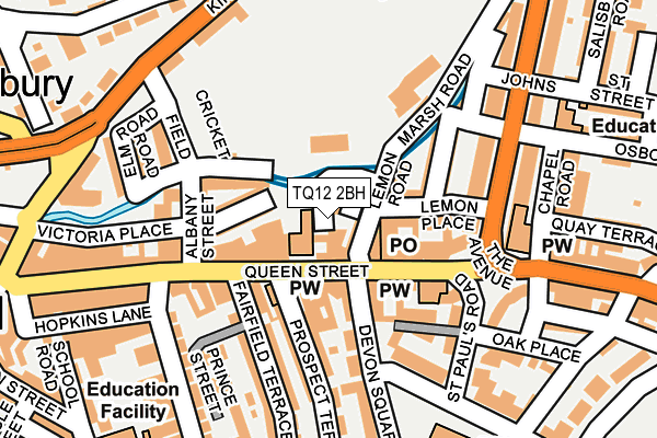 TQ12 2BH map - OS OpenMap – Local (Ordnance Survey) TQ12 2BH map - OS OpenMap – Local (Ordnance Survey)