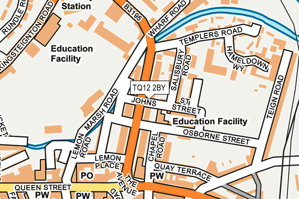 TQ12 2BY map - OS OpenMap – Local (Ordnance Survey) TQ12 2BY map - OS OpenMap – Local (Ordnance Survey)