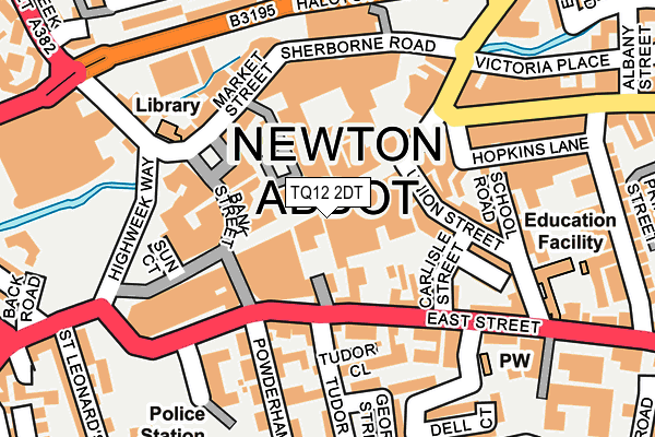 TQ12 2DT map - OS OpenMap – Local (Ordnance Survey) TQ12 2DT map - OS OpenMap – Local (Ordnance Survey)