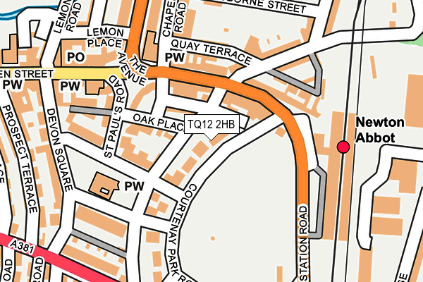 TQ12 2HB map - OS OpenMap – Local (Ordnance Survey) TQ12 2HB map - OS OpenMap – Local (Ordnance Survey)