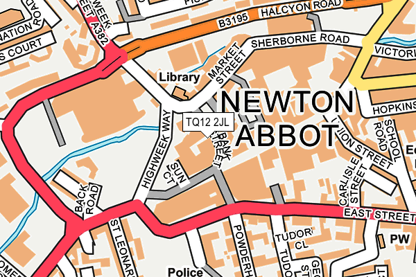 TQ12 2JL map - OS OpenMap – Local (Ordnance Survey) TQ12 2JL map - OS OpenMap – Local (Ordnance Survey)