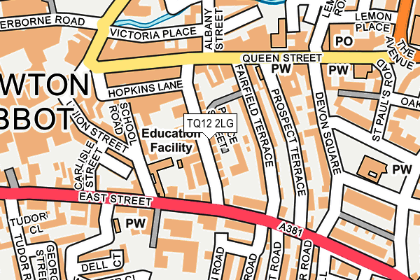 TQ12 2LG map - OS OpenMap – Local (Ordnance Survey) TQ12 2LG map - OS OpenMap – Local (Ordnance Survey)