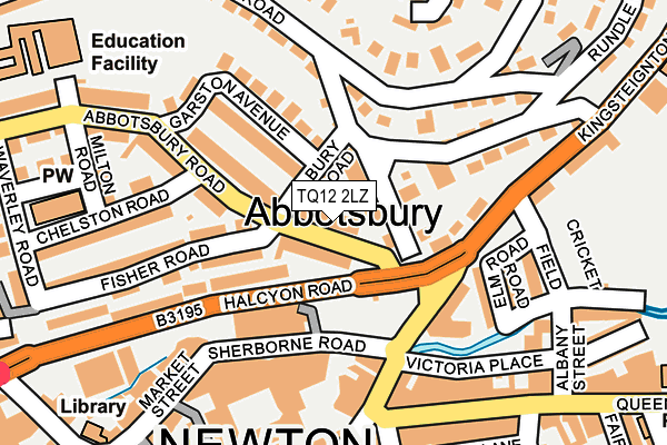 TQ12 2LZ map - OS OpenMap – Local (Ordnance Survey) TQ12 2LZ map - OS OpenMap – Local (Ordnance Survey)