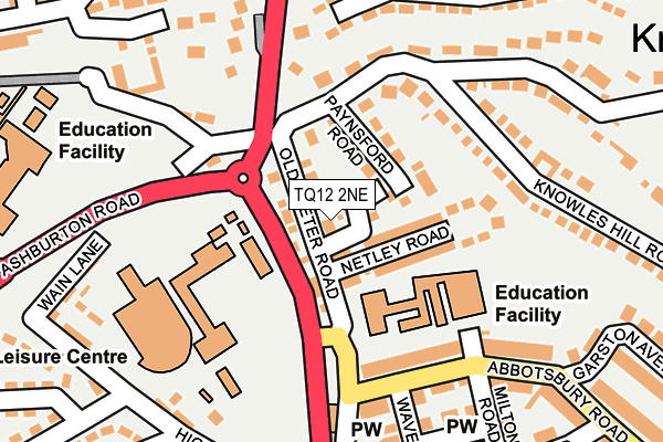 TQ12 2NE map - OS OpenMap – Local (Ordnance Survey) TQ12 2NE map - OS OpenMap – Local (Ordnance Survey)