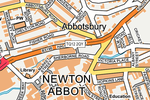 TQ12 2QY map - OS OpenMap – Local (Ordnance Survey) TQ12 2QY map - OS OpenMap – Local (Ordnance Survey)