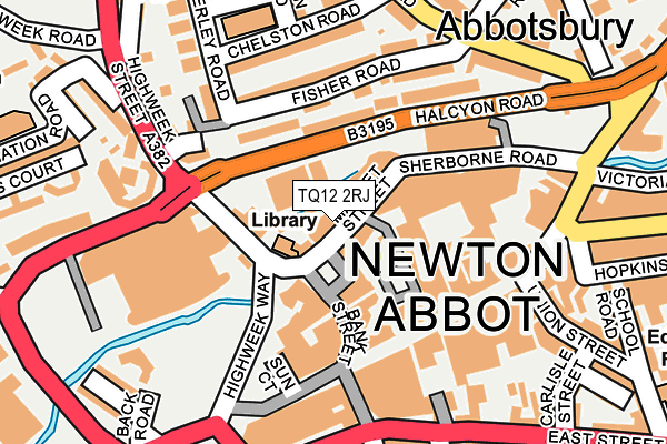 TQ12 2RJ map - OS OpenMap – Local (Ordnance Survey) TQ12 2RJ map - OS OpenMap – Local (Ordnance Survey)