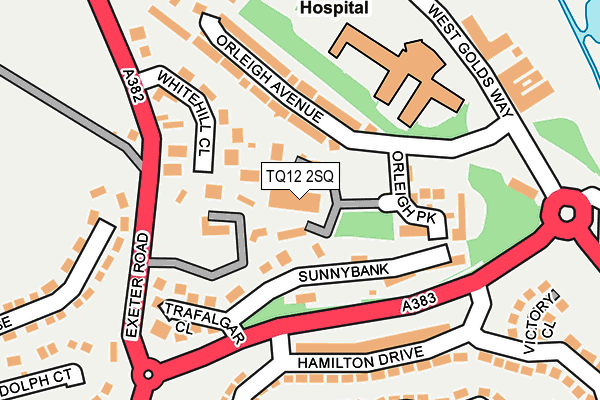 TQ12 2SQ map - OS OpenMap – Local (Ordnance Survey) TQ12 2SQ map - OS OpenMap – Local (Ordnance Survey)