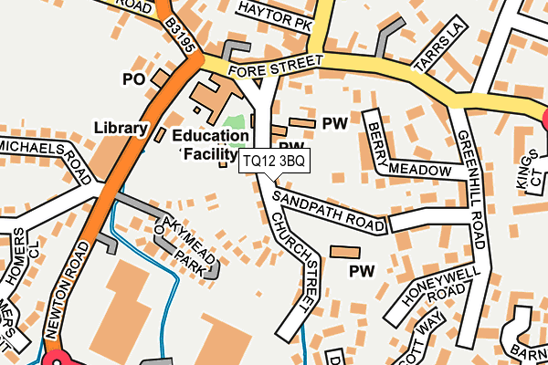 TQ12 3BQ map - OS OpenMap – Local (Ordnance Survey) TQ12 3BQ map - OS OpenMap – Local (Ordnance Survey)