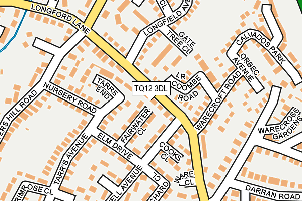 TQ12 3DL map - OS OpenMap – Local (Ordnance Survey) TQ12 3DL map - OS OpenMap – Local (Ordnance Survey)