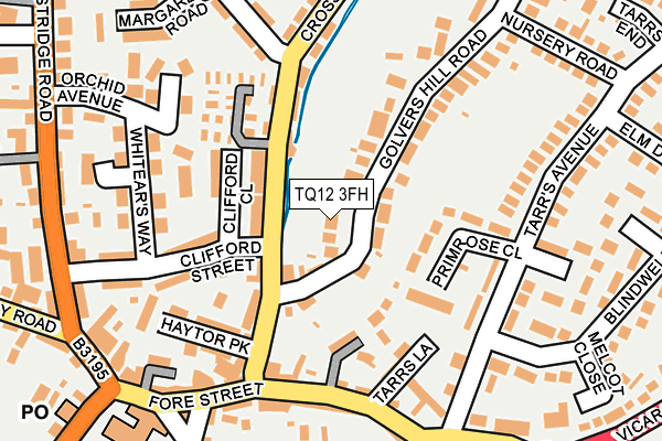 TQ12 3FH map - OS OpenMap – Local (Ordnance Survey) TQ12 3FH map - OS OpenMap – Local (Ordnance Survey)