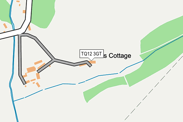 TQ12 3GT map - OS OpenMap – Local (Ordnance Survey) TQ12 3GT map - OS OpenMap – Local (Ordnance Survey)
