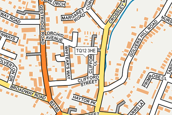 TQ12 3HE map - OS OpenMap – Local (Ordnance Survey) TQ12 3HE map - OS OpenMap – Local (Ordnance Survey)