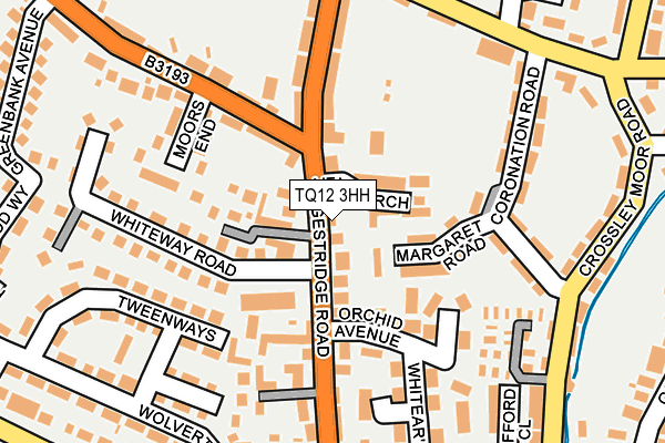 TQ12 3HH map - OS OpenMap – Local (Ordnance Survey) TQ12 3HH map - OS OpenMap – Local (Ordnance Survey)