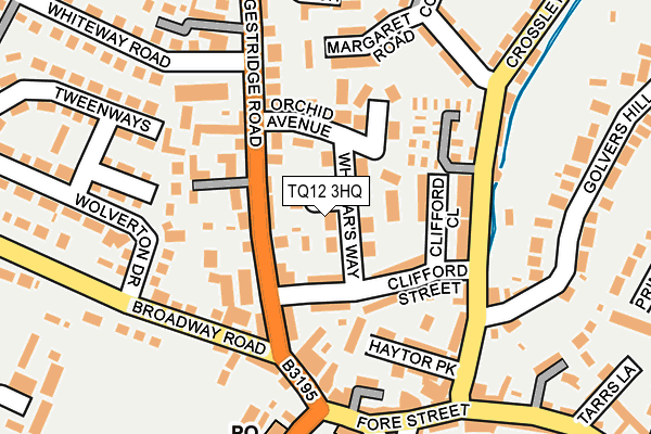 TQ12 3HQ map - OS OpenMap – Local (Ordnance Survey) TQ12 3HQ map - OS OpenMap – Local (Ordnance Survey)