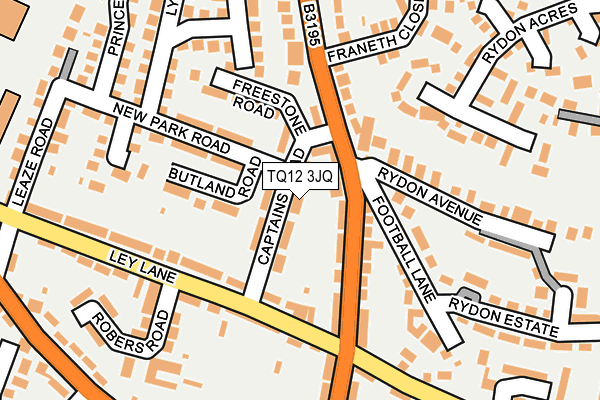 TQ12 3JQ map - OS OpenMap – Local (Ordnance Survey) TQ12 3JQ map - OS OpenMap – Local (Ordnance Survey)