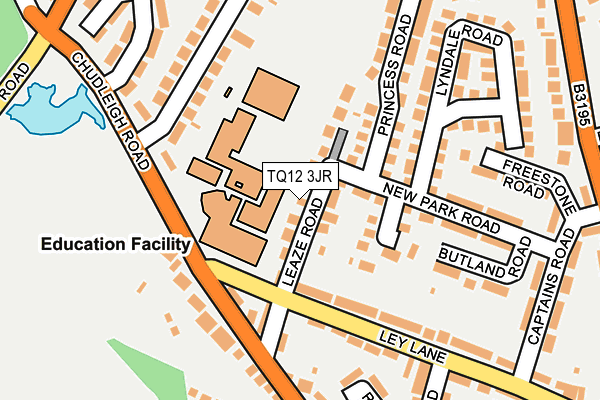 TQ12 3JR map - OS OpenMap – Local (Ordnance Survey) TQ12 3JR map - OS OpenMap – Local (Ordnance Survey)