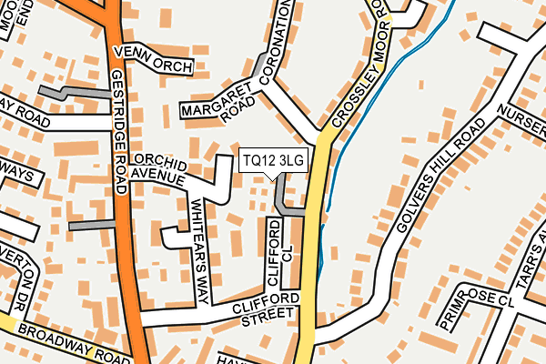 TQ12 3LG map - OS OpenMap – Local (Ordnance Survey) TQ12 3LG map - OS OpenMap – Local (Ordnance Survey)