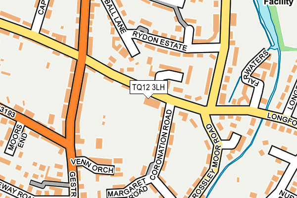 TQ12 3LH map - OS OpenMap – Local (Ordnance Survey) TQ12 3LH map - OS OpenMap – Local (Ordnance Survey)