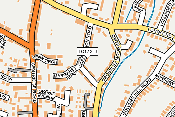 TQ12 3LJ map - OS OpenMap – Local (Ordnance Survey) TQ12 3LJ map - OS OpenMap – Local (Ordnance Survey)