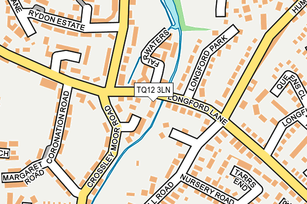 TQ12 3LN map - OS OpenMap – Local (Ordnance Survey) TQ12 3LN map - OS OpenMap – Local (Ordnance Survey)
