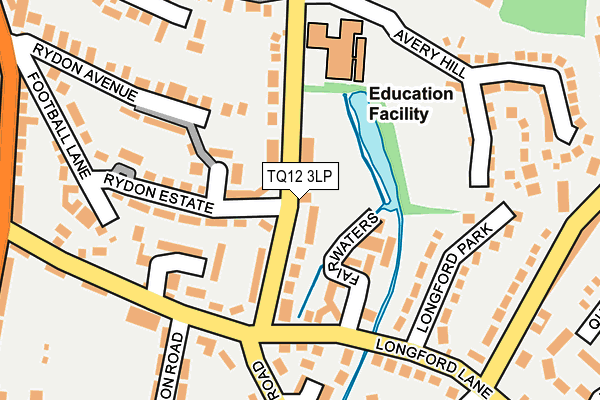 TQ12 3LP map - OS OpenMap – Local (Ordnance Survey) TQ12 3LP map - OS OpenMap – Local (Ordnance Survey)